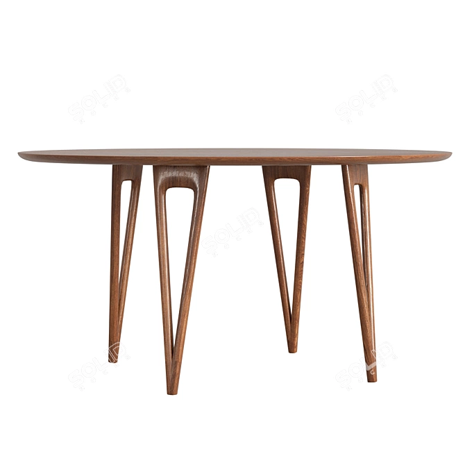  Hairpin Side Table: Stylish Design 3D model image 6