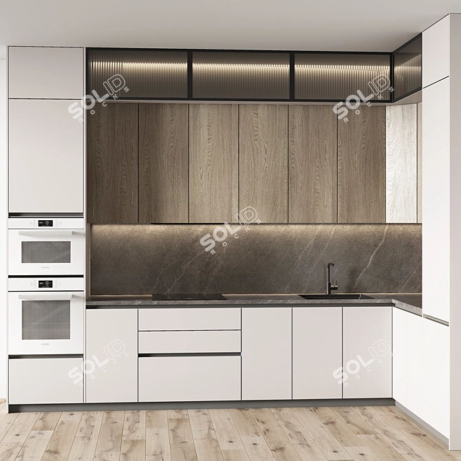 Modern Kitchen 3D Model 2015 3D model image 3