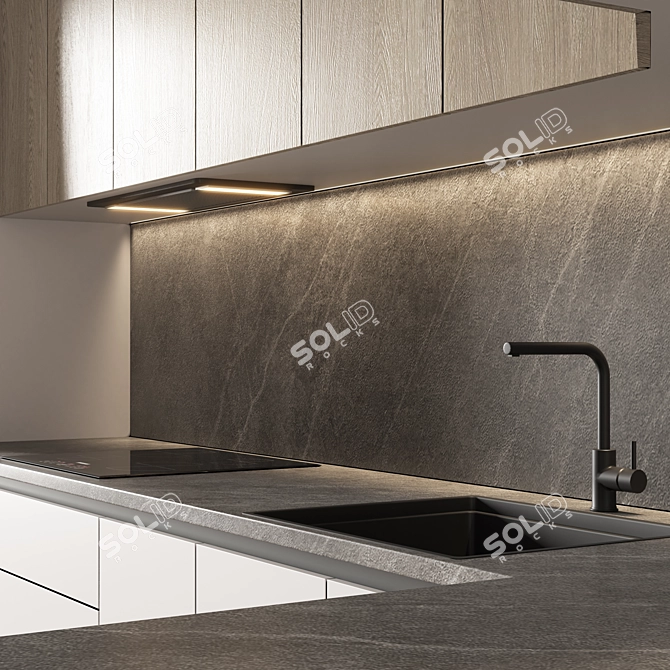 Modern Kitchen 3D Model 2015 3D model image 5