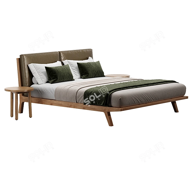 Modern Elegance Markus Bed Set 3D model image 2