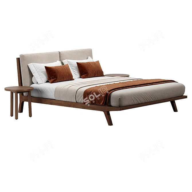 Modern Elegance Markus Bed Set 3D model image 5