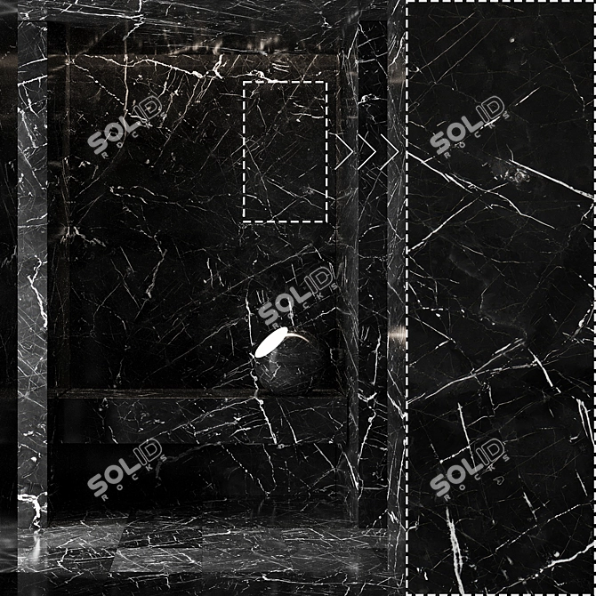 Corona Marble Stone Texture Panel 3D model image 1