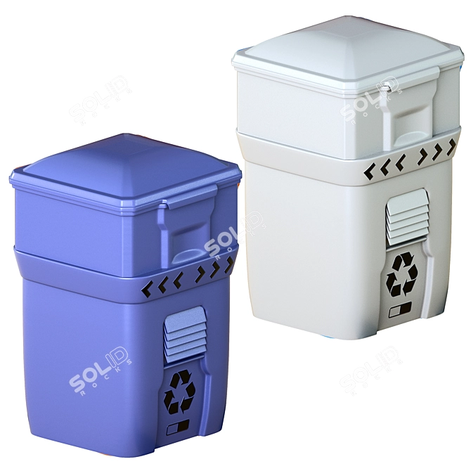 Urban Waste Receptacle street-09 3D model image 4