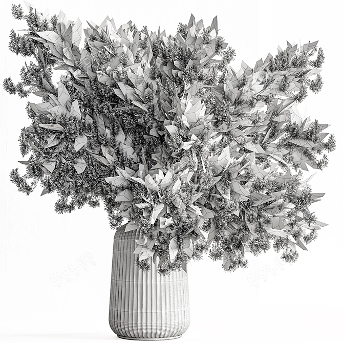 Verdant Greenery Bouquet 176 3D model image 3