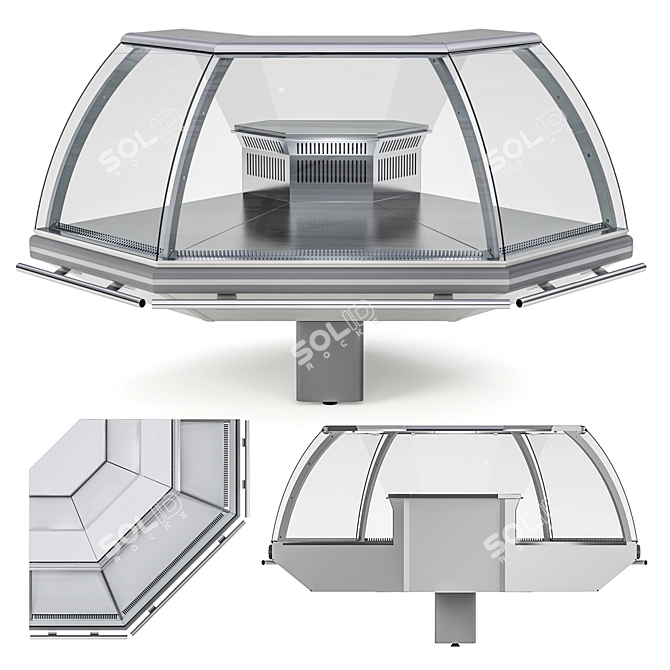 Parabel Cold Display Unit 3D model image 4