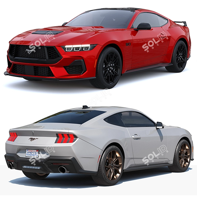 2024 Ford Mustang GT Refreshed 3D model image 2