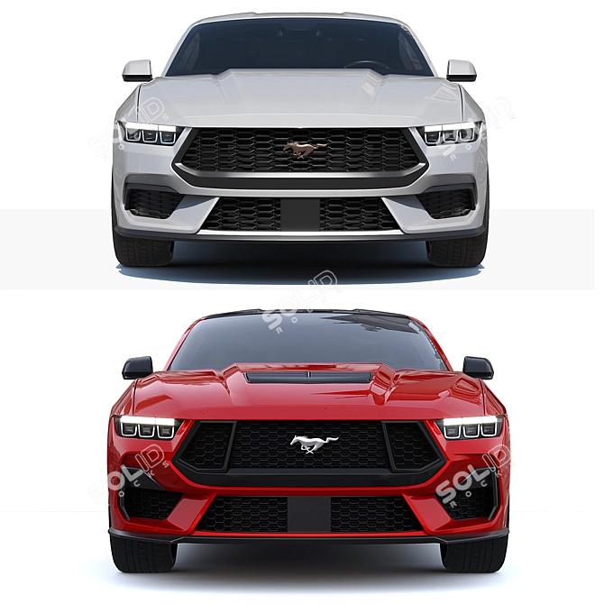 2024 Ford Mustang GT Refreshed 3D model image 4