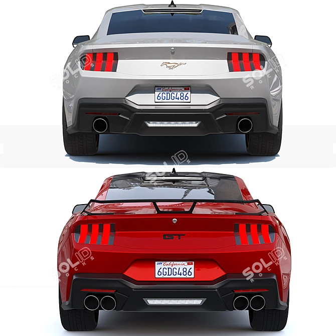 2024 Ford Mustang GT Refreshed 3D model image 5