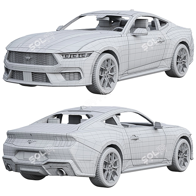 2024 Ford Mustang GT Refreshed 3D model image 7