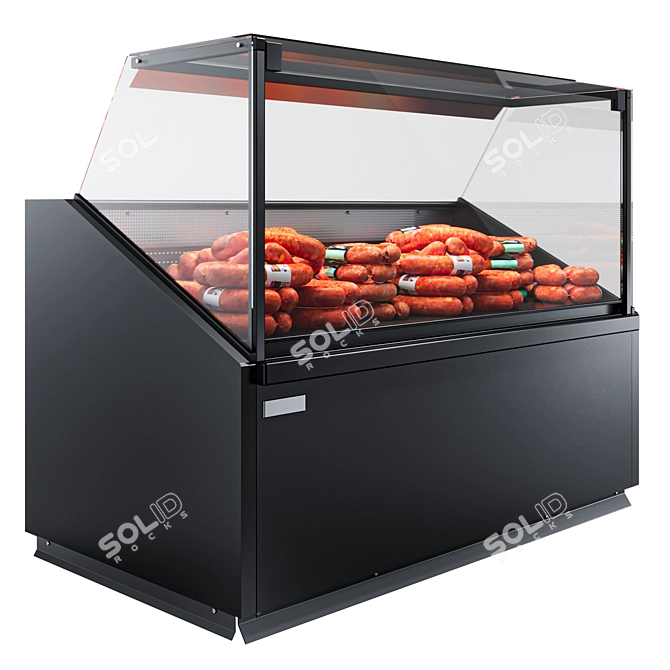 Reconfigurable Glass Refrigerator Model 3D model image 1