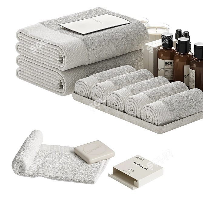 Luxury Hotel Bath Set LE LABO 3D model image 5