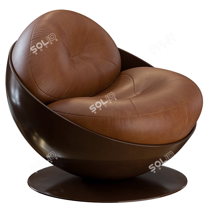 Esfera Lounge Armchair: Timeless Elegance 3D model image 7