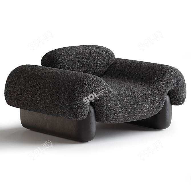 Cozy Little Lamb Chair 3D model image 1