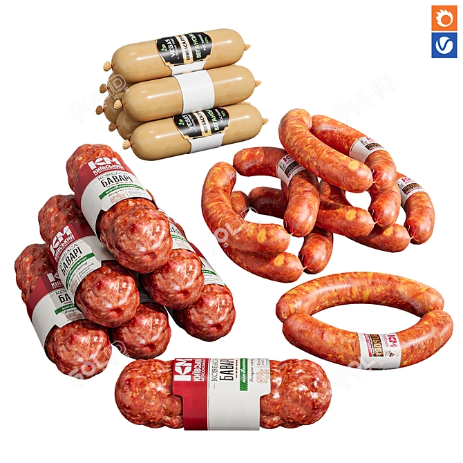 Versatile Sausage Model 3D model image 1