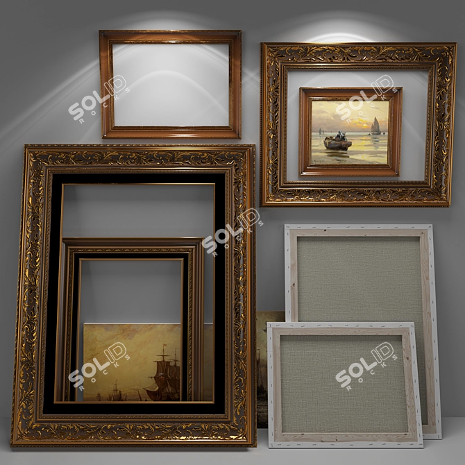 Classic Style Picture Set 3D model image 3