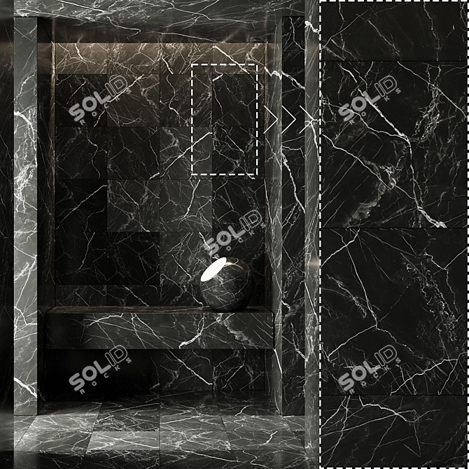 High Detail Marble Stone Panels 3D model image 4