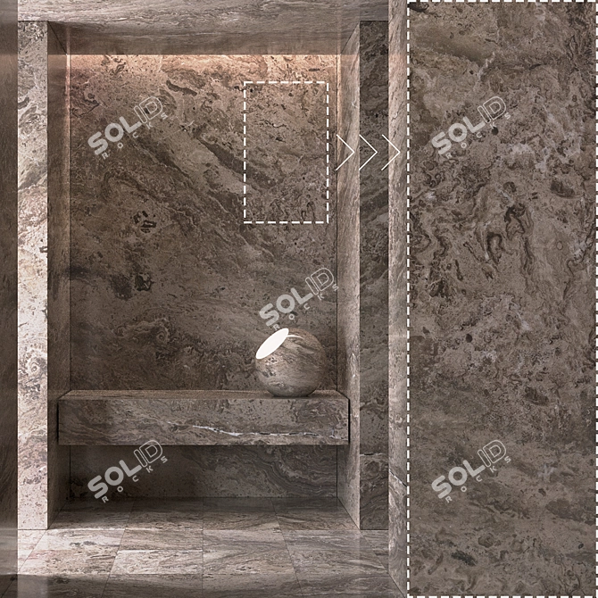  High Detail Marble Stone Panels 3D model image 1