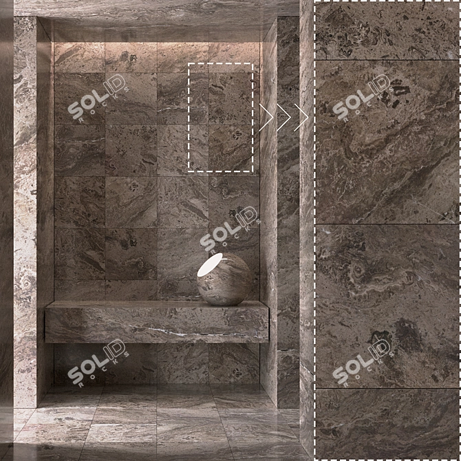  High Detail Marble Stone Panels 3D model image 4