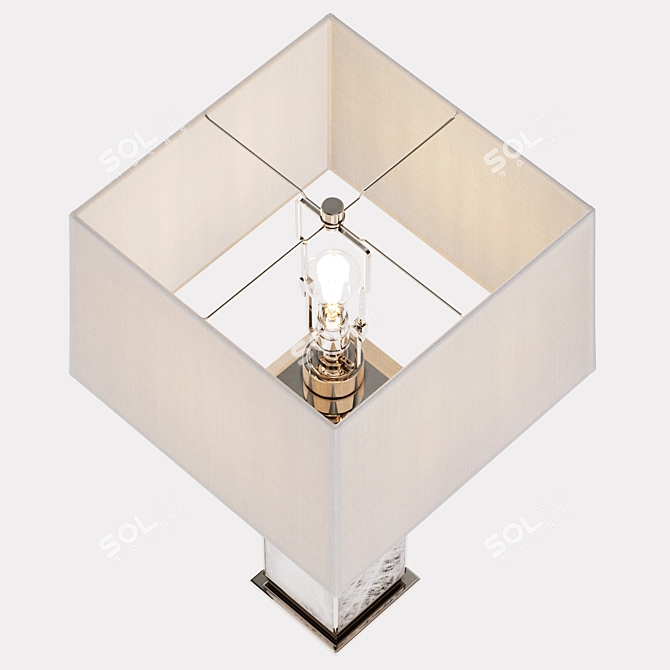 Quartz Crystal Brass Lamp 3D model image 3