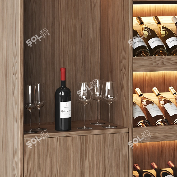 Luxury Wine Cellar 3D Models 3D model image 4