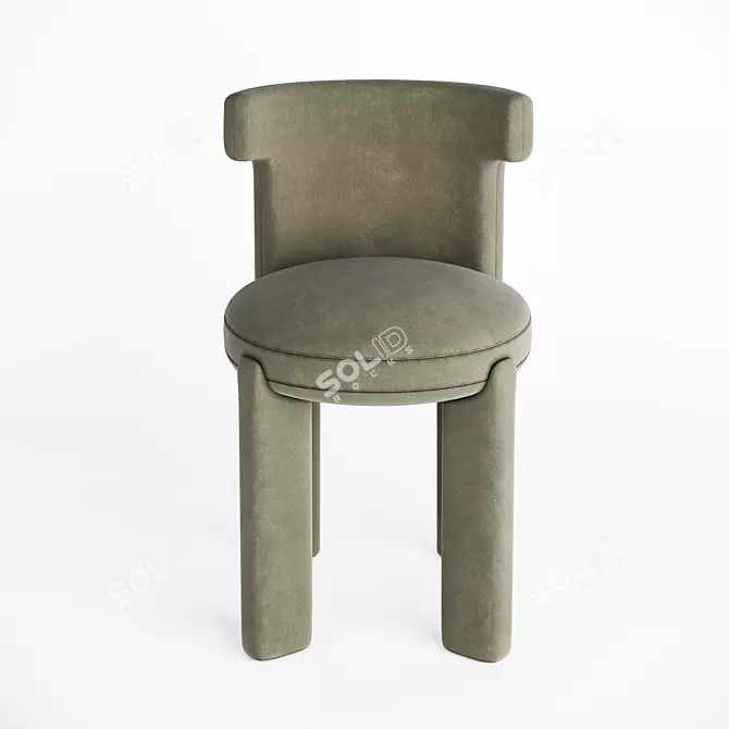 Stylish Meridiani CLOSETTE Chair 3D model image 3