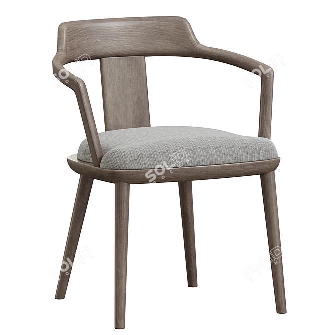 Elegant Porada Tilly Armchair 3D model image 3