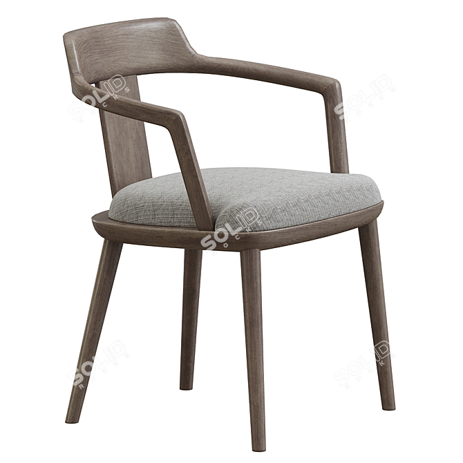 Elegant Porada Tilly Armchair 3D model image 4