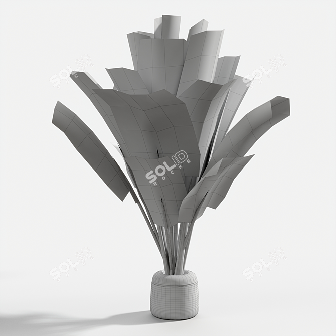 Title: Gorgeous Banana Plant 058 3D model image 2