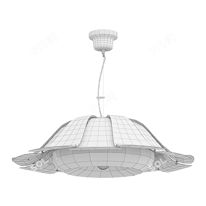 Vintage Arcelli Hanging Lamp 3D model image 3