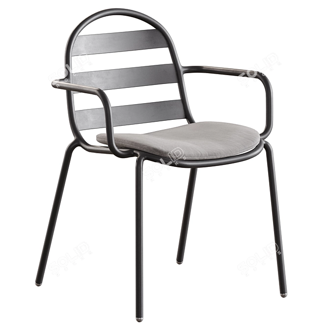 Joncols Outdoor Chair with Cushion 3D model image 1