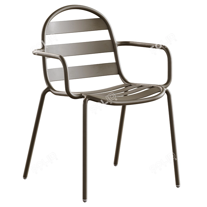 Joncols Outdoor Chair with Cushion 3D model image 2