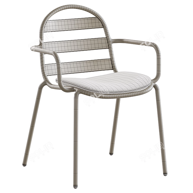 Joncols Outdoor Chair with Cushion 3D model image 7