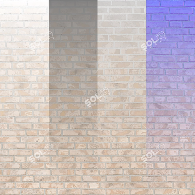 Displacement Modifier Brick Texture Kit 3D model image 3