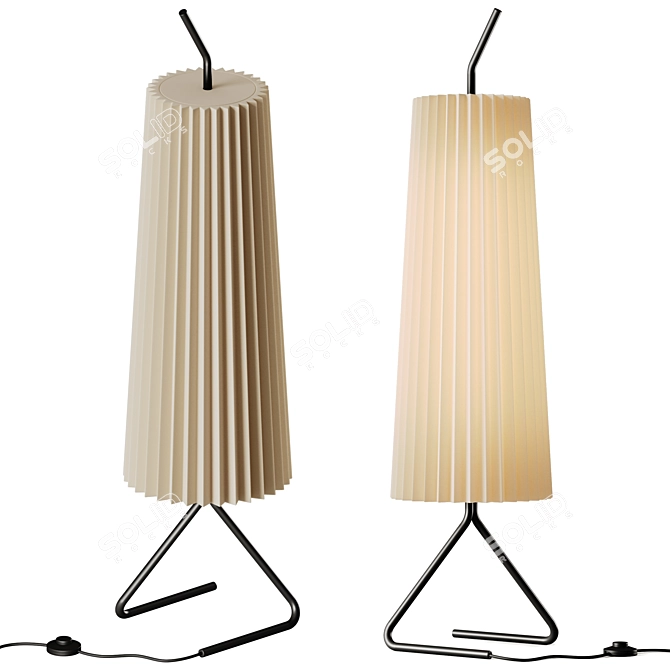 Modern Kalmar Fliegenbein Floor Lamp 3D model image 1
