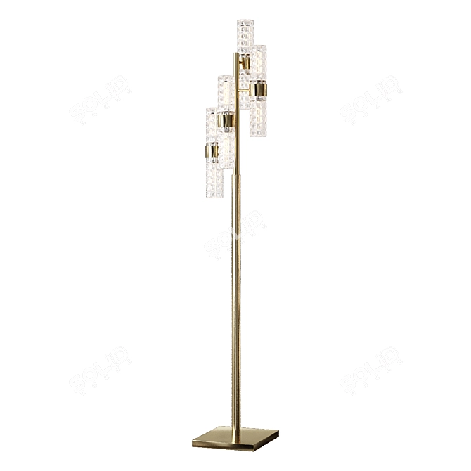 Tuberose Multi-light LED Table Lamp 3D model image 1