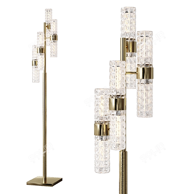 Tuberose Multi-light LED Table Lamp 3D model image 2