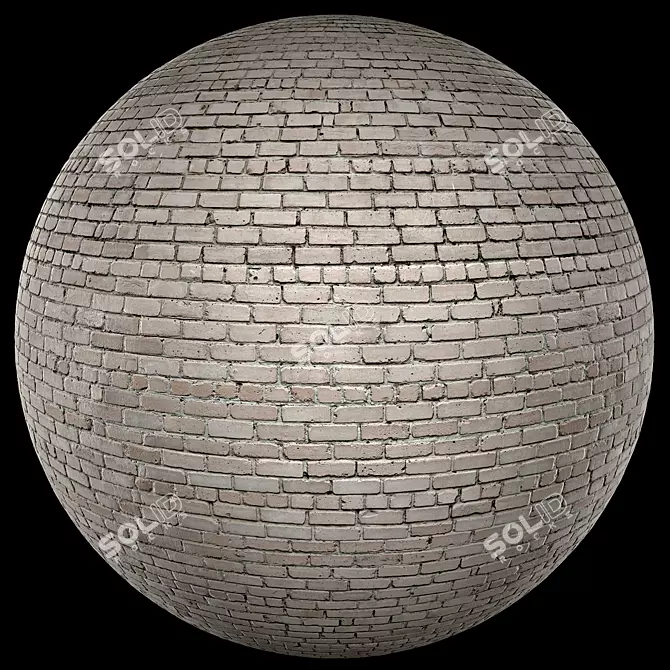 Brick Wall Texture Material 3D model image 1