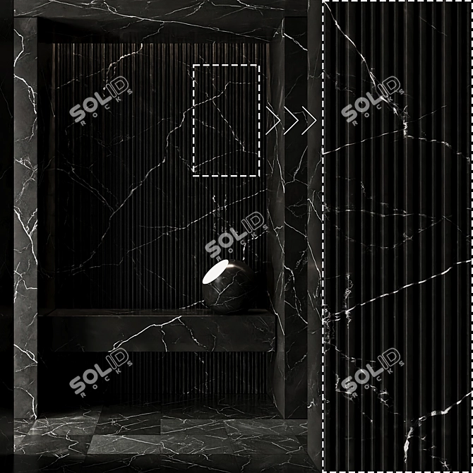 High Detail Marble Stone Panels 3D model image 6