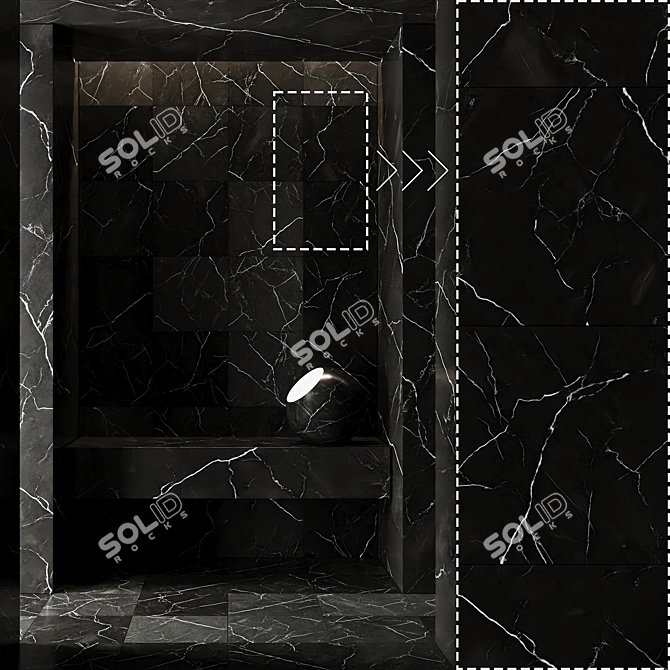 High Detail Marble Stone Panels 3D model image 2