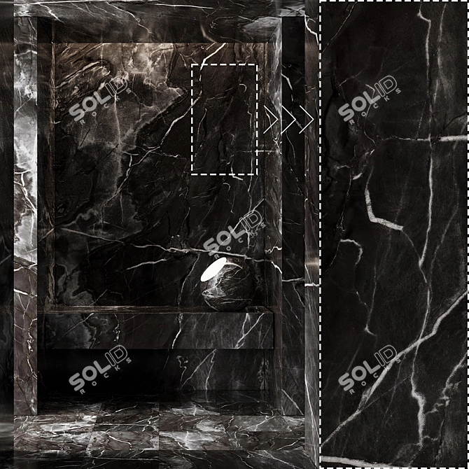 Corona Marble Stone 3D Panels 3D model image 1