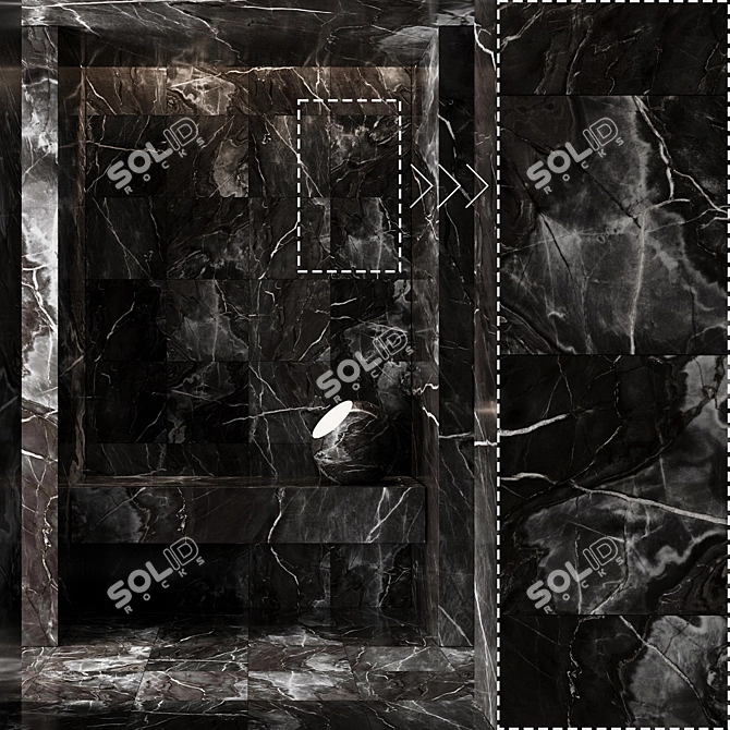 Corona Marble Stone 3D Panels 3D model image 4