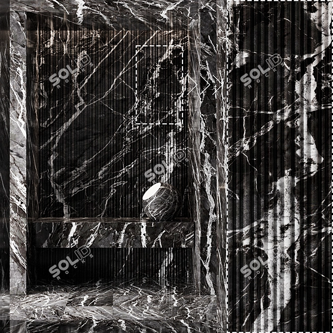 Luxury Marble Stone Panels Pack 3D model image 2