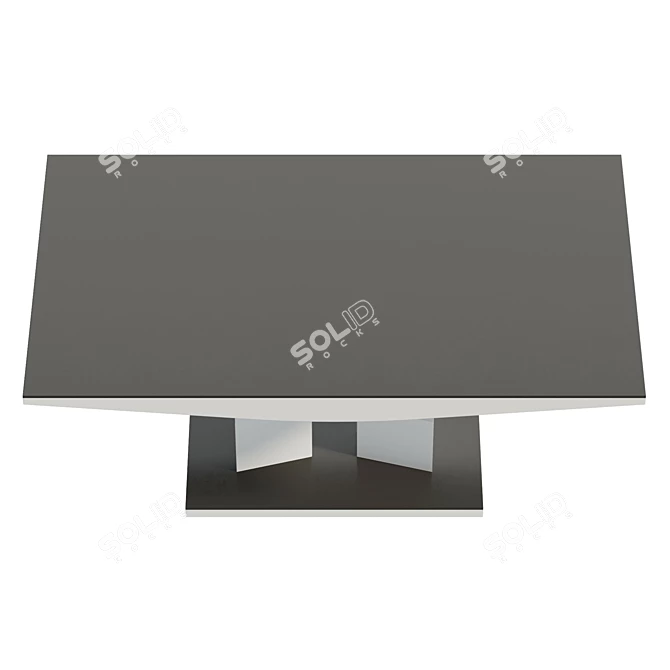 Modern Tivoli Dining Table Black 3D model image 3