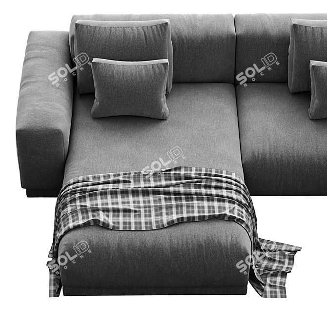 Modern 3D Vitra Place Sofa 3D model image 2