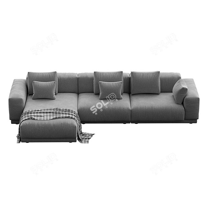 Modern 3D Vitra Place Sofa 3D model image 6