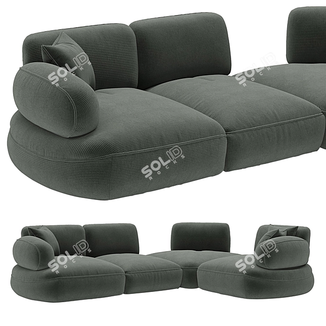 Natuzzi Italia Snail Sofa Download 3D model image 1