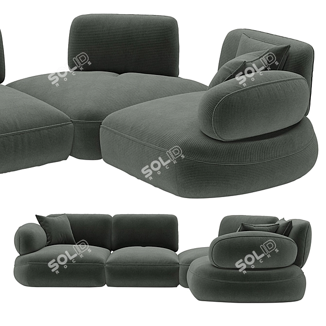 Natuzzi Italia Snail Sofa Download 3D model image 4