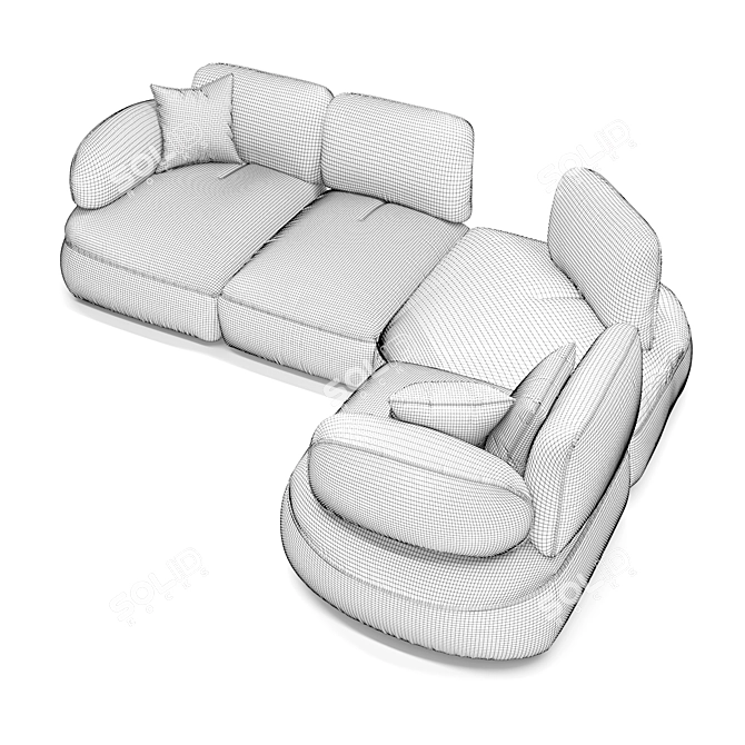 Natuzzi Italia Snail Sofa Download 3D model image 7