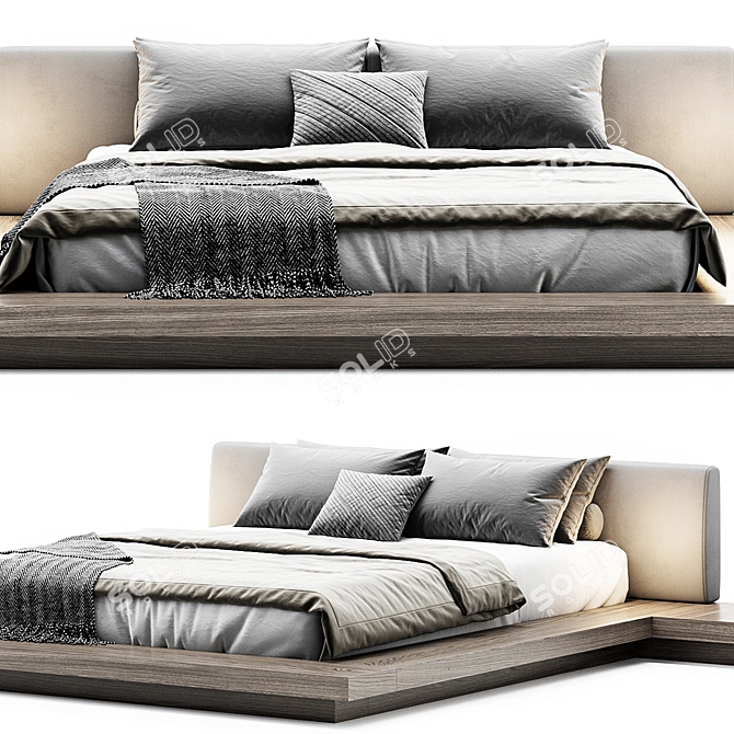 Modern 3D Model Bedrealm-004 3D model image 3