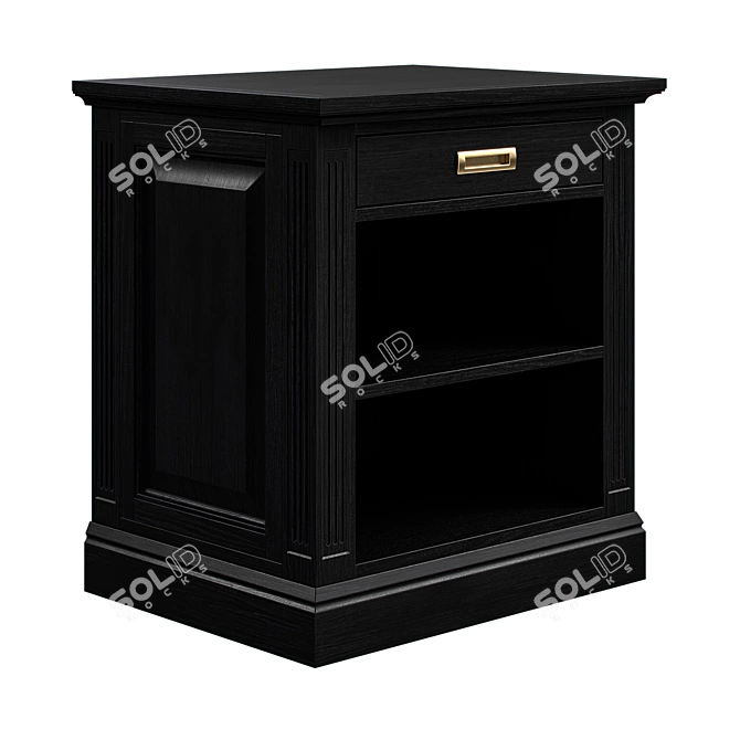 Timeless Bedside Table, Variety of Colors 3D model image 1